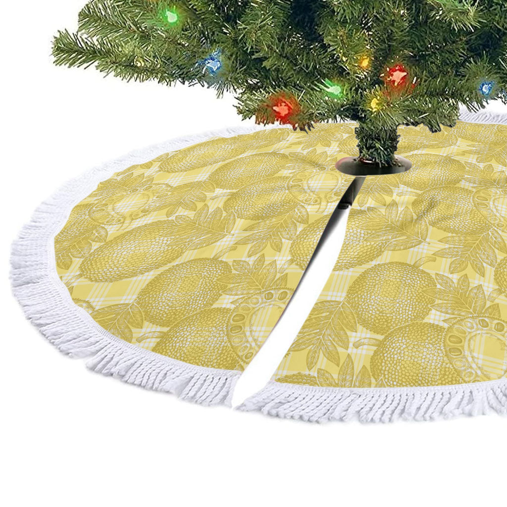 Melemele Hawaii Breadfruit Palaka Motifs Tree Skirt LT14 - Polynesian Pride