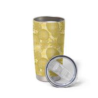 Melemele Hawaii Breadfruit Palaka Motifs Tumbler Cup LT14 - Polynesian Pride