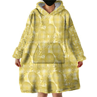 Melemele Hawaii Breadfruit Palaka Motifs Wearable Blanket Hoodie LT14 - Polynesian Pride
