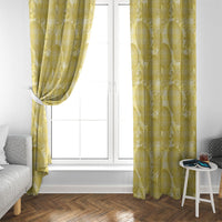 Melemele Hawaii Breadfruit Palaka Motifs Window Curtain LT14 - Polynesian Pride