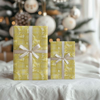 Melemele Hawaii Breadfruit Palaka Motifs Wrapping Paper LT14 - Polynesian Pride