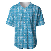 Polu Hawaii Breadfruit Palaka Motifs Baseball Jersey LT14 Blue - Polynesian Pride
