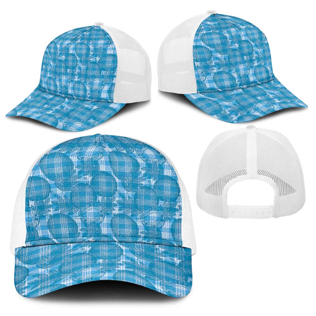 Polu Hawaii Breadfruit Palaka Motifs Baseball Net Cap LT14 - Polynesian Pride