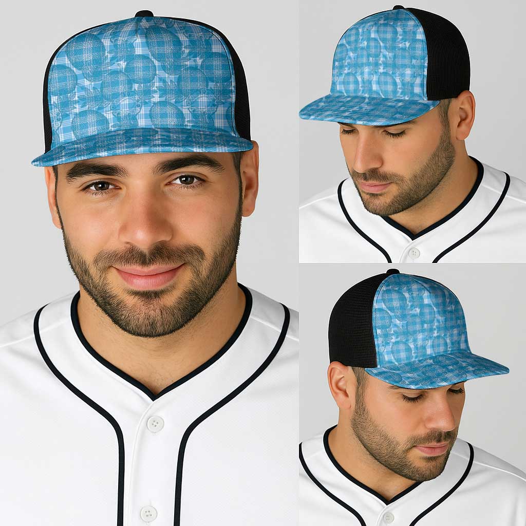Polu Hawaii Breadfruit Palaka Motifs Baseball Net Cap LT14 - Polynesian Pride