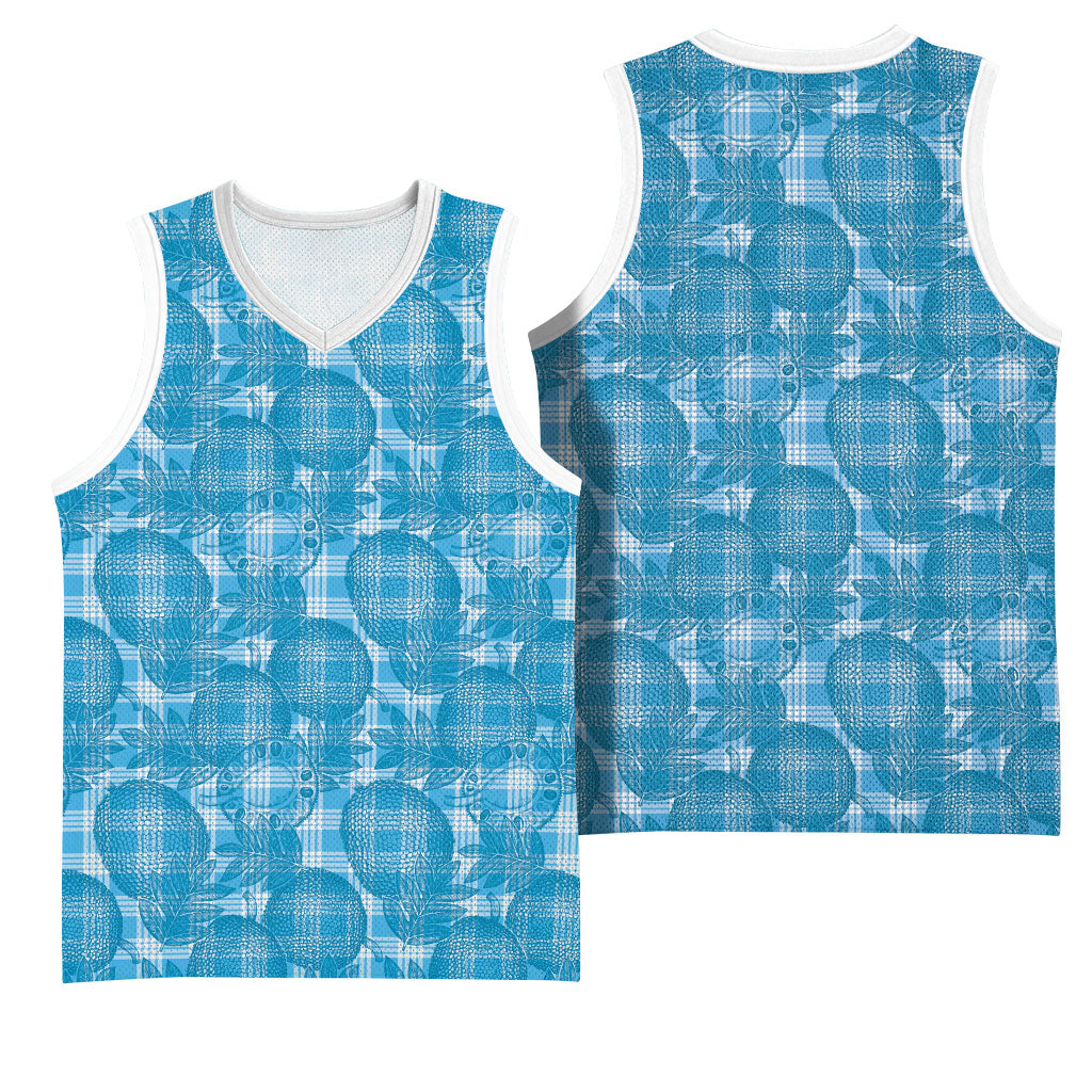 Polu Hawaii Breadfruit Palaka Motifs Basketball Jersey LT14 - Polynesian Pride