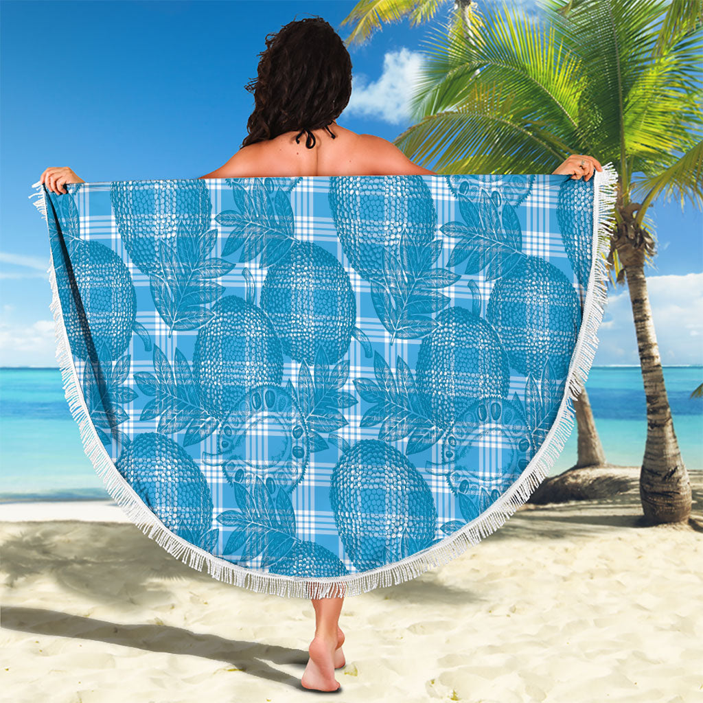 Polu Hawaii Breadfruit Palaka Motifs Beach Blanket LT14 - Polynesian Pride