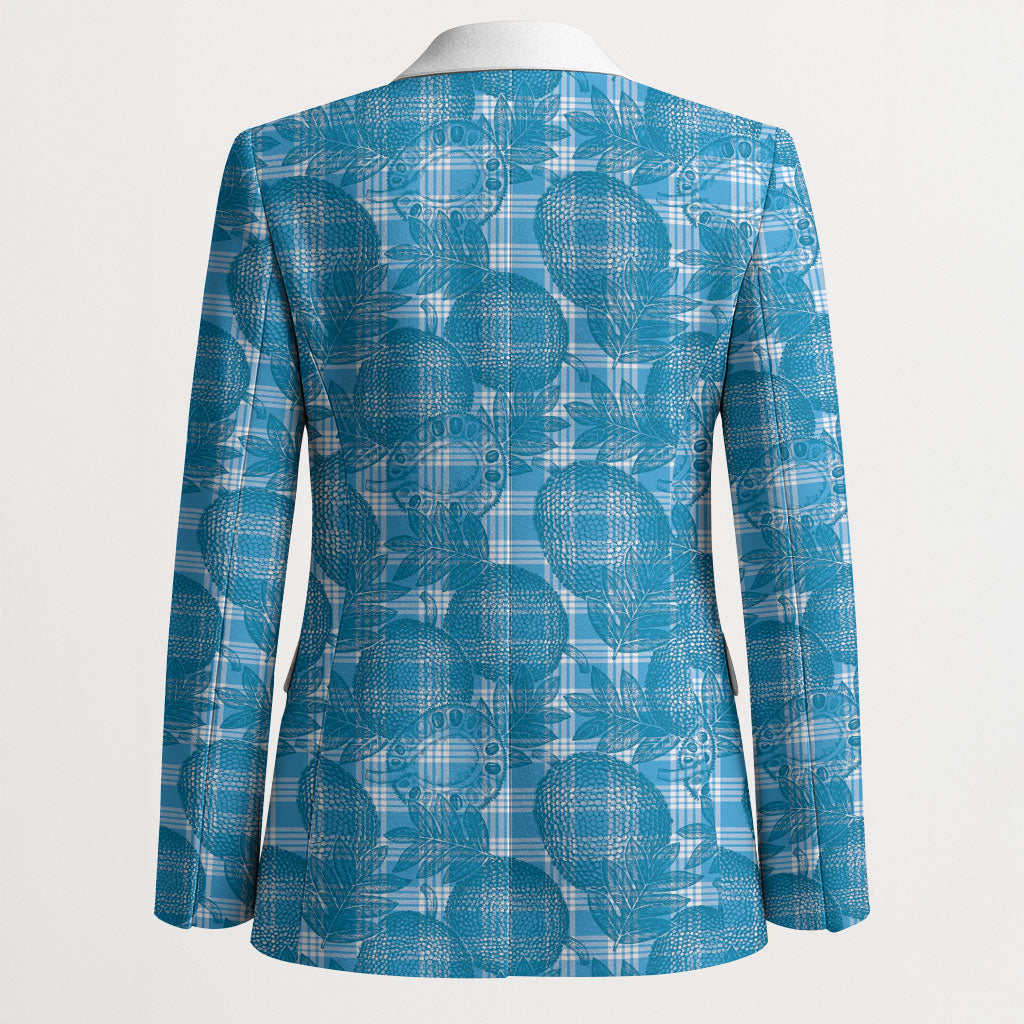 Polu Hawaii Breadfruit Palaka Motifs Blazer LT14 - Polynesian Pride