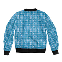 Polu Hawaii Breadfruit Palaka Motifs Bomber Jacket LT14 - Polynesian Pride