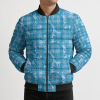 Polu Hawaii Breadfruit Palaka Motifs Bomber Puffer Jacket LT14 - Polynesian Pride