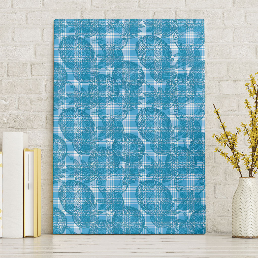 Polu Hawaii Breadfruit Palaka Motifs Canvas Wall Art