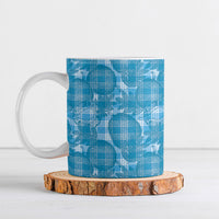Polu Hawaii Breadfruit Palaka Motifs Ceramic Mug LT14 Blue - Polynesian Pride