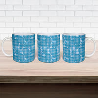 Polu Hawaii Breadfruit Palaka Motifs Ceramic Mug LT14 - Polynesian Pride