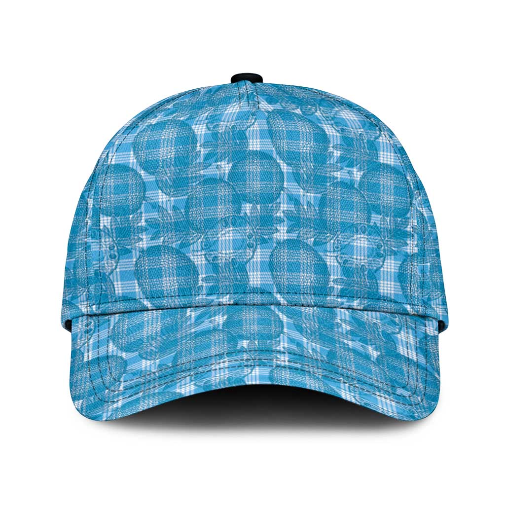 Polu Hawaii Breadfruit Palaka Motifs Classic Cap LT14 Universal Fit Blue - Polynesian Pride