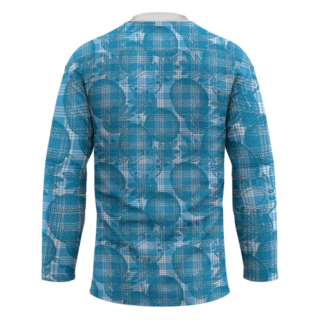 Polu Hawaii Breadfruit Palaka Motifs Hockey Jersey LT14 - Polynesian Pride