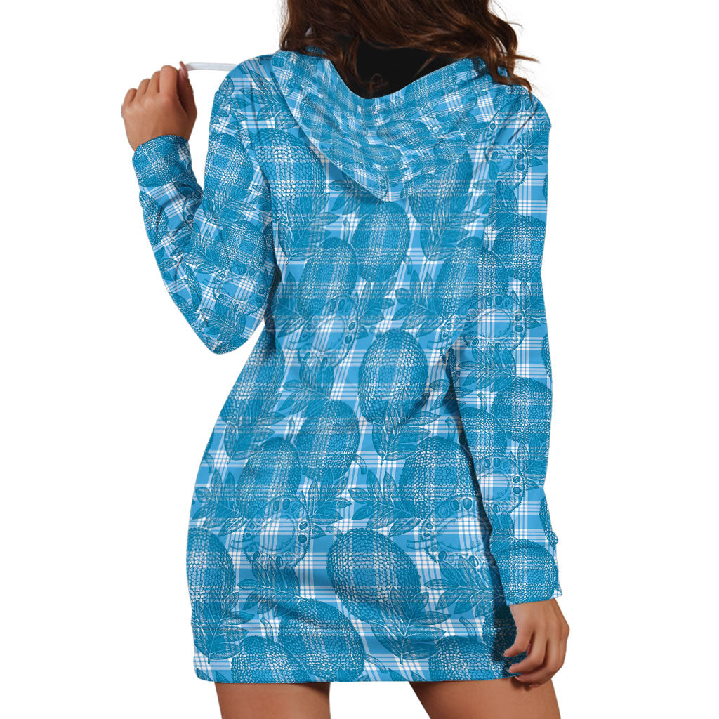 Polu Hawaii Breadfruit Palaka Motifs Hoodie Dress LT14 - Polynesian Pride