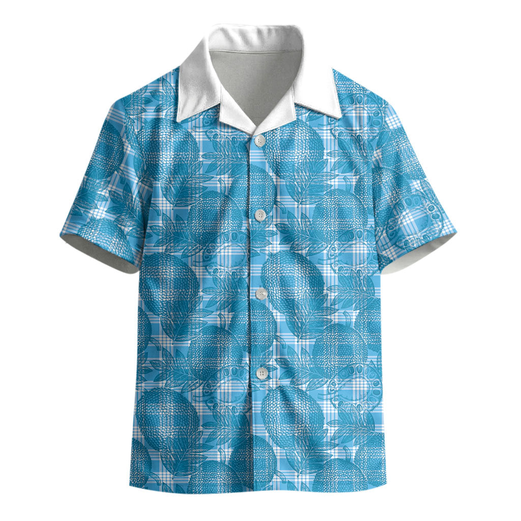 Polu Hawaii Breadfruit Palaka Motifs Kid Hawaiian Shirt LT14 - Polynesian Pride