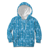 Polu Hawaii Breadfruit Palaka Motifs Kid Hoodie LT14 Hoodie Blue - Polynesian Pride