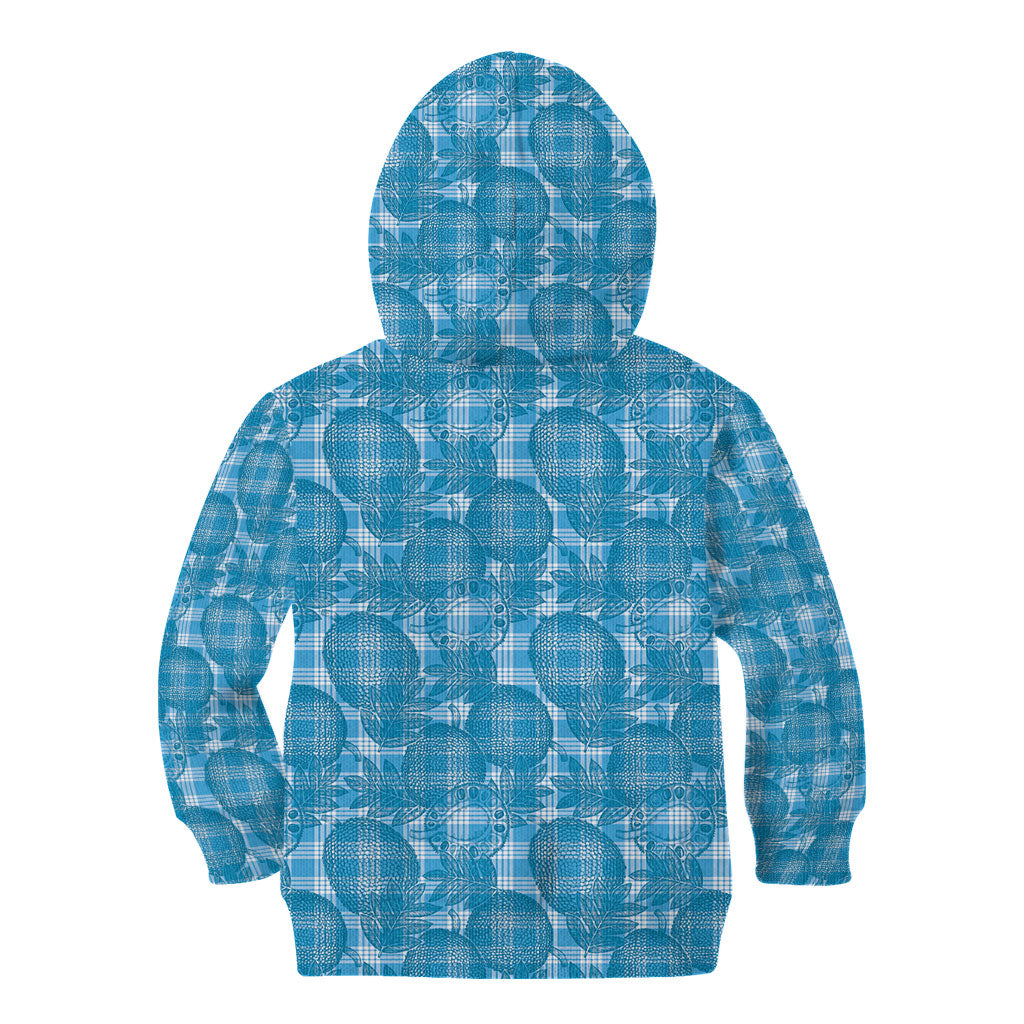 Polu Hawaii Breadfruit Palaka Motifs Kid Hoodie LT14 - Polynesian Pride