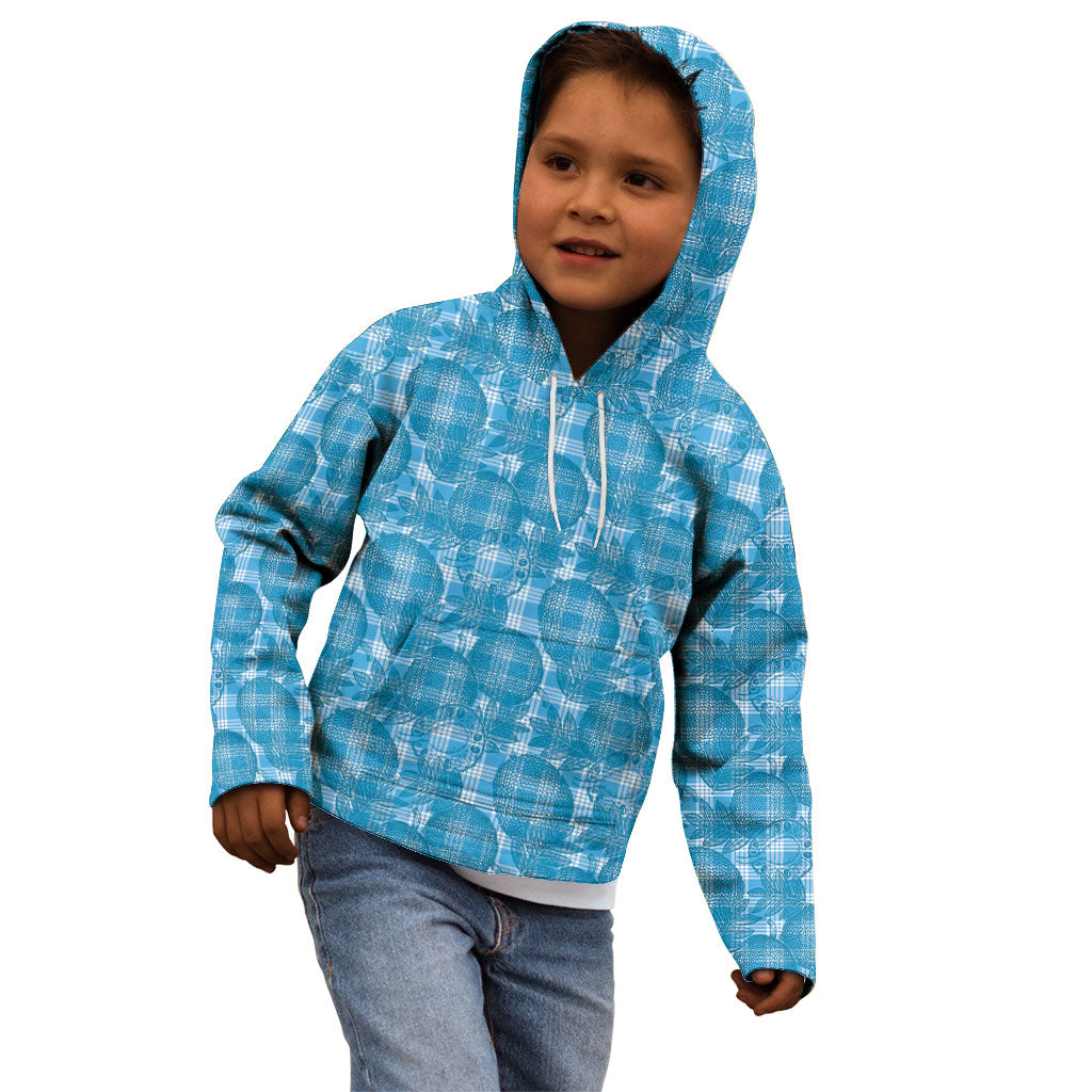 Polu Hawaii Breadfruit Palaka Motifs Kid Hoodie LT14 - Polynesian Pride