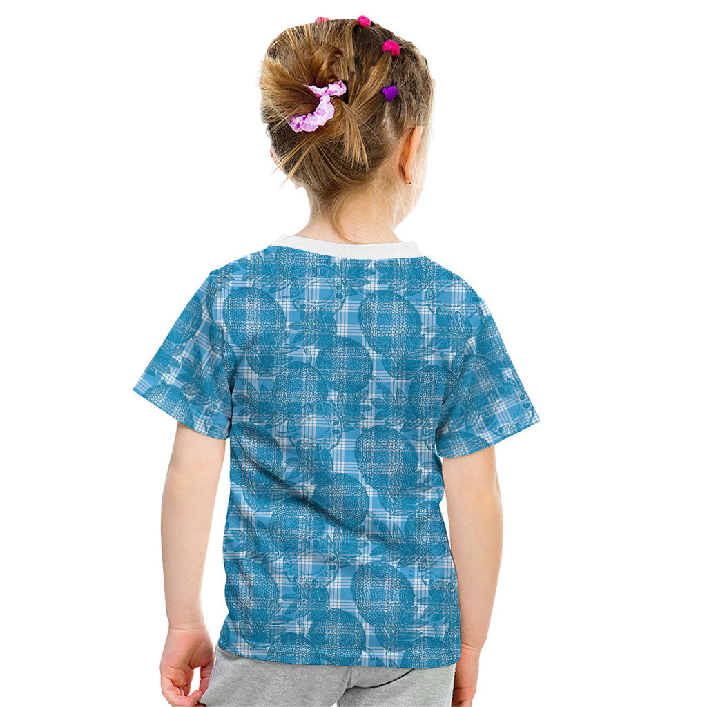 Polu Hawaii Breadfruit Palaka Motifs Kid T Shirt LT14 - Polynesian Pride