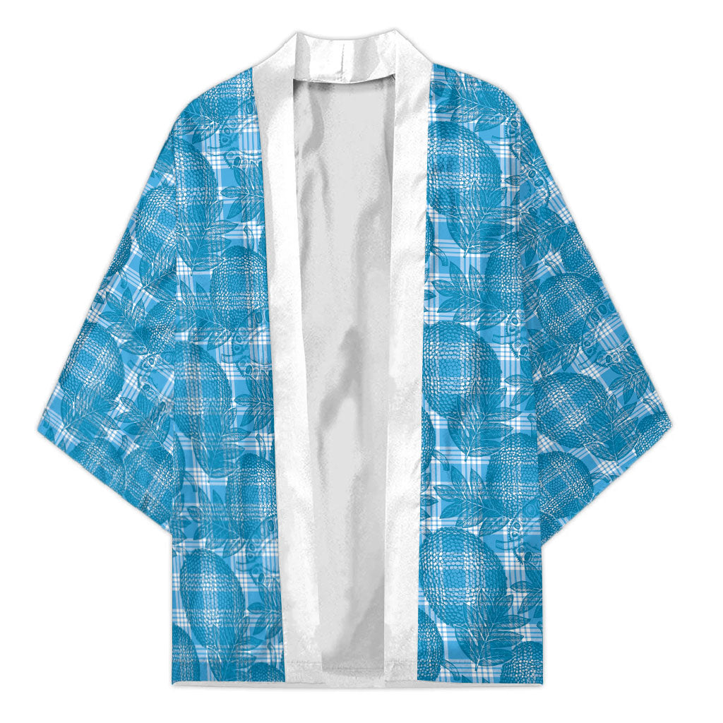 Polu Hawaii Breadfruit Palaka Motifs Kimono