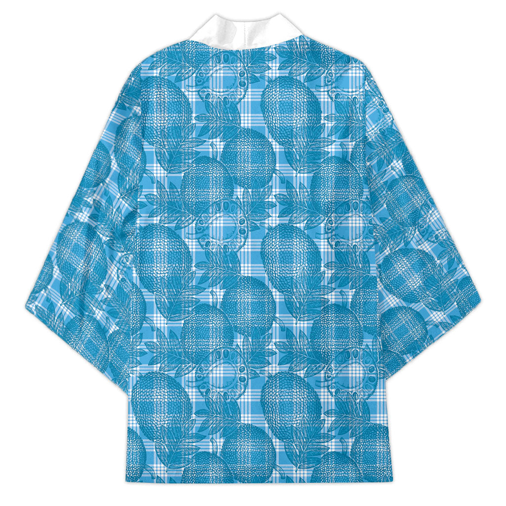 Polu Hawaii Breadfruit Palaka Motifs Kimono LT14 - Polynesian Pride