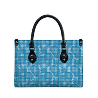 Polu Hawaii Breadfruit Palaka Motifs Leather Bag LT14 - Polynesian Pride