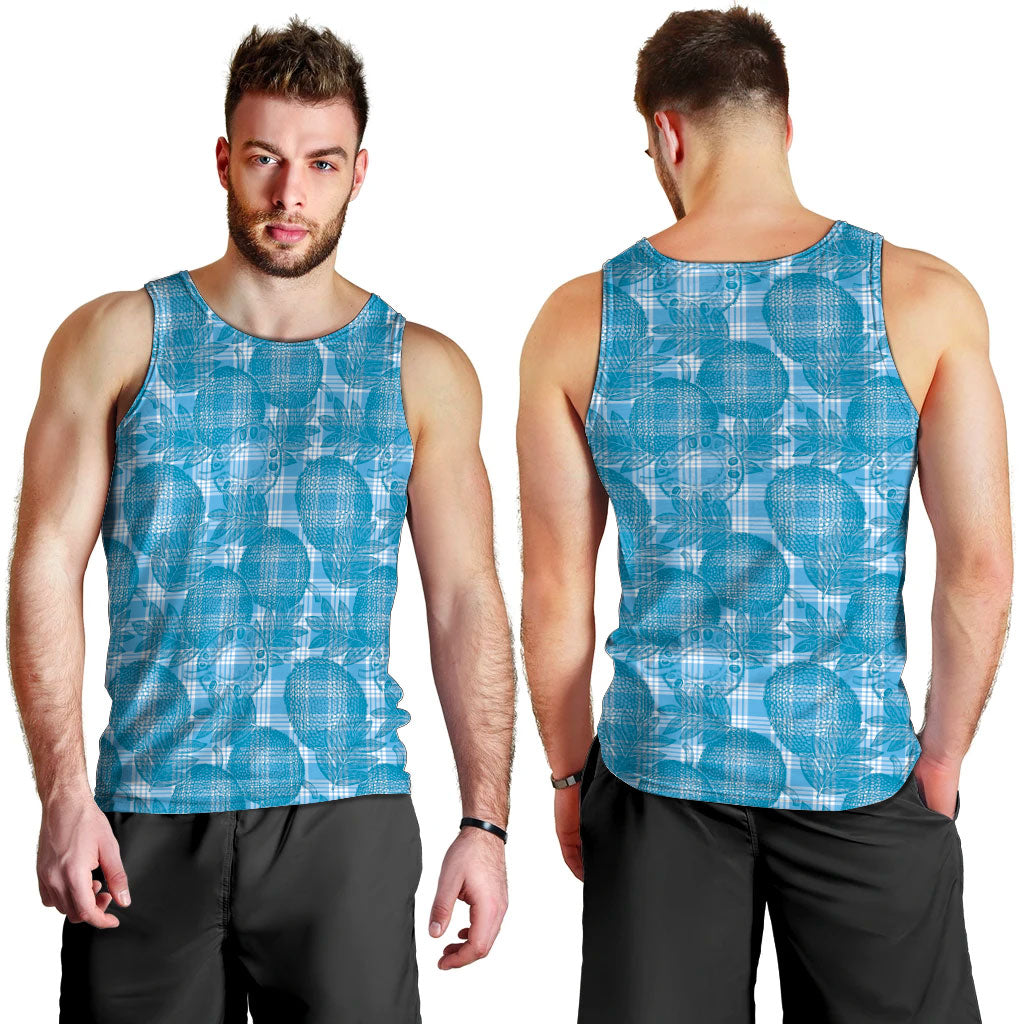 Polu Hawaii Breadfruit Palaka Motifs Men Tank Top LT14 - Polynesian Pride