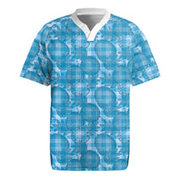 Polu Hawaii Breadfruit Palaka Motifs Rugby Jersey LT14 Blue - Polynesian Pride