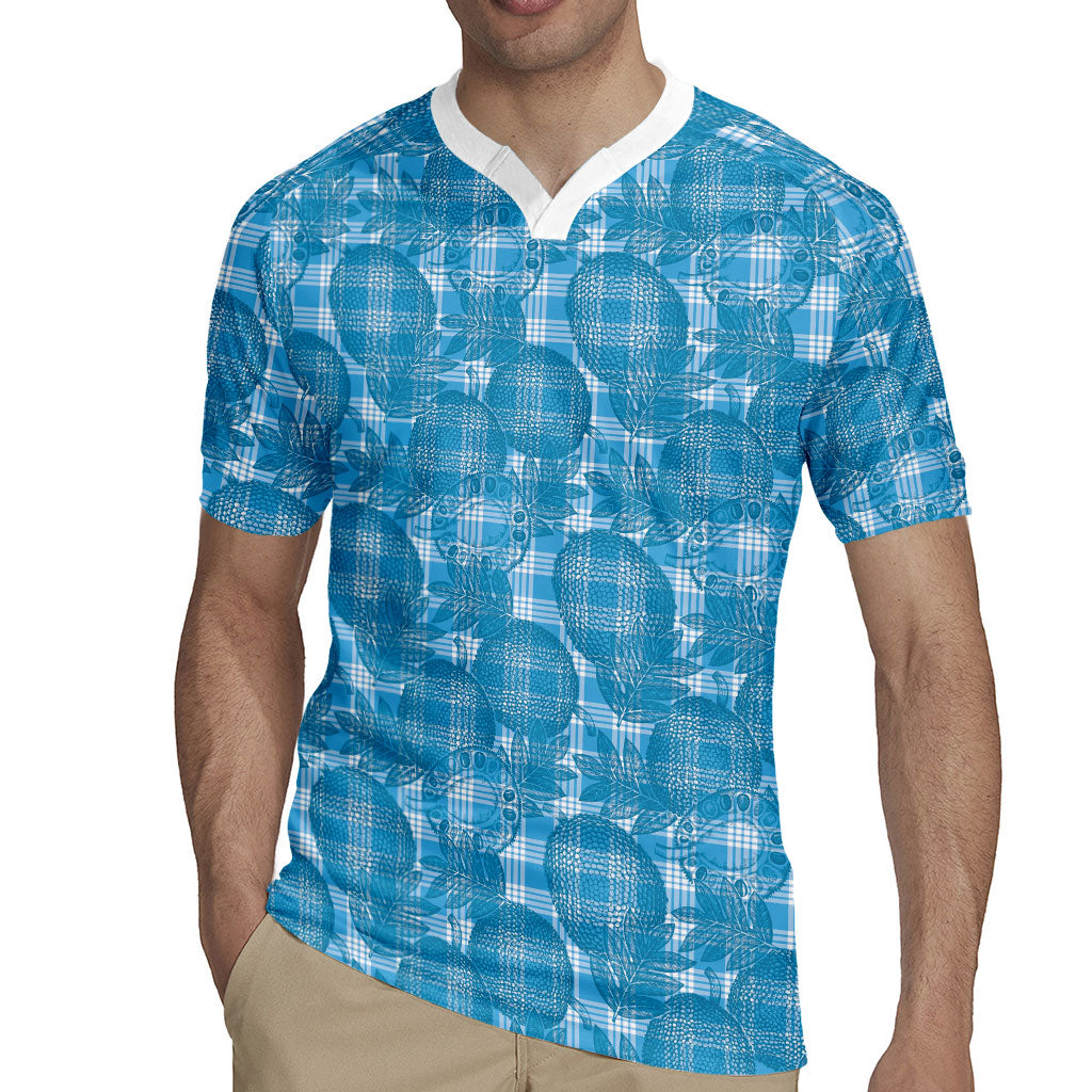Polu Hawaii Breadfruit Palaka Motifs Rugby Jersey LT14 - Polynesian Pride