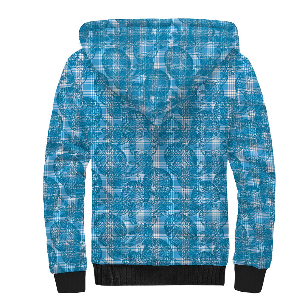 Polu Hawaii Breadfruit Palaka Motifs Sherpa Hoodie LT14 - Polynesian Pride