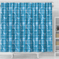 Polu Hawaii Breadfruit Palaka Motifs Shower Curtain LT14 - Polynesian Pride