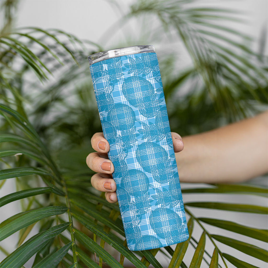 Polu Hawaii Breadfruit Palaka Motifs Skinny Tumbler LT14 - Polynesian Pride