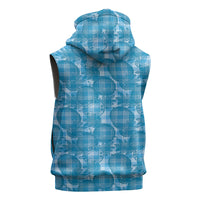 Polu Hawaii Breadfruit Palaka Motifs Sleeveless Hoodie LT14 - Polynesian Pride