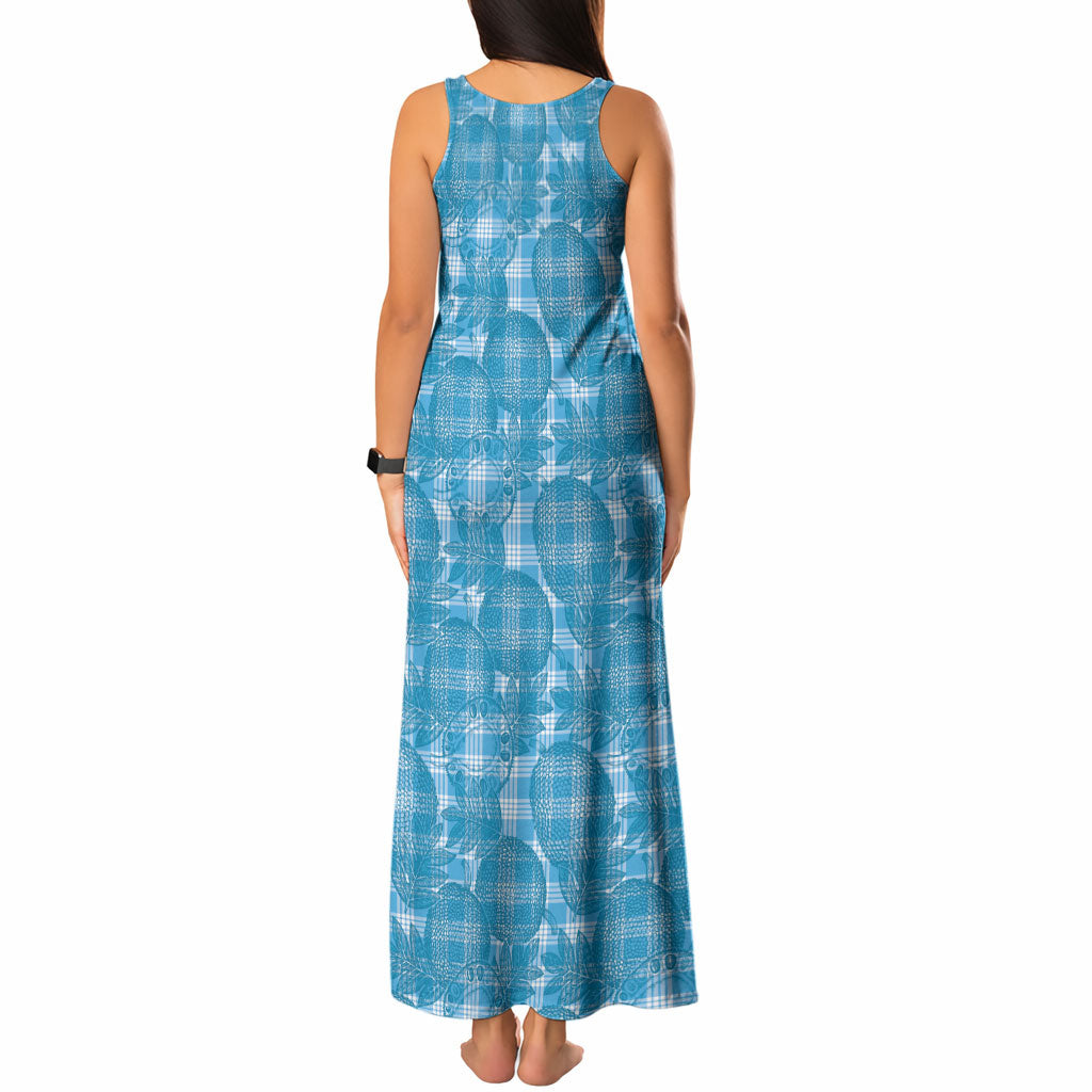 Polu Hawaii Breadfruit Palaka Motifs Tank Maxi Dress LT14 - Polynesian Pride