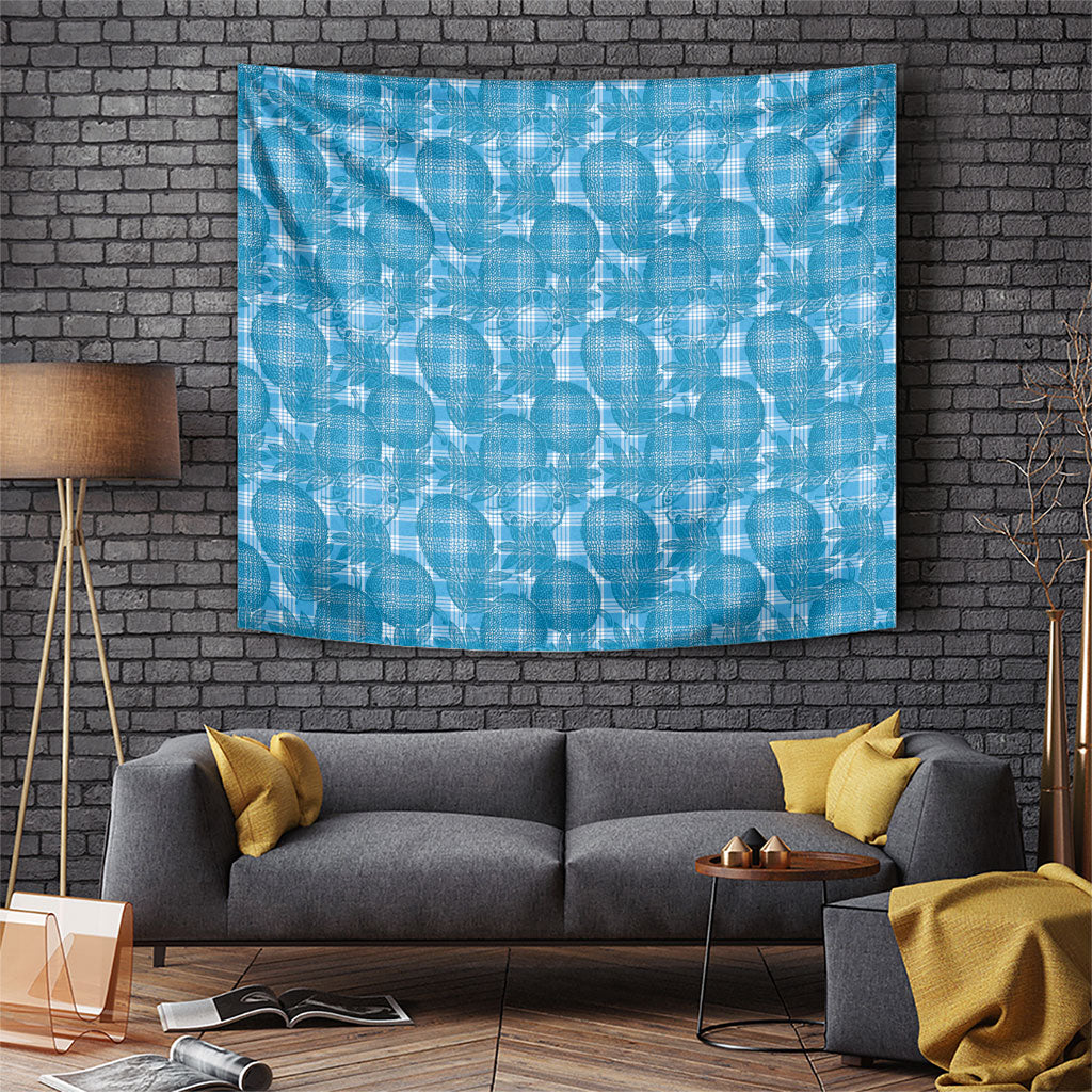 Polu Hawaii Breadfruit Palaka Motifs Tapestry