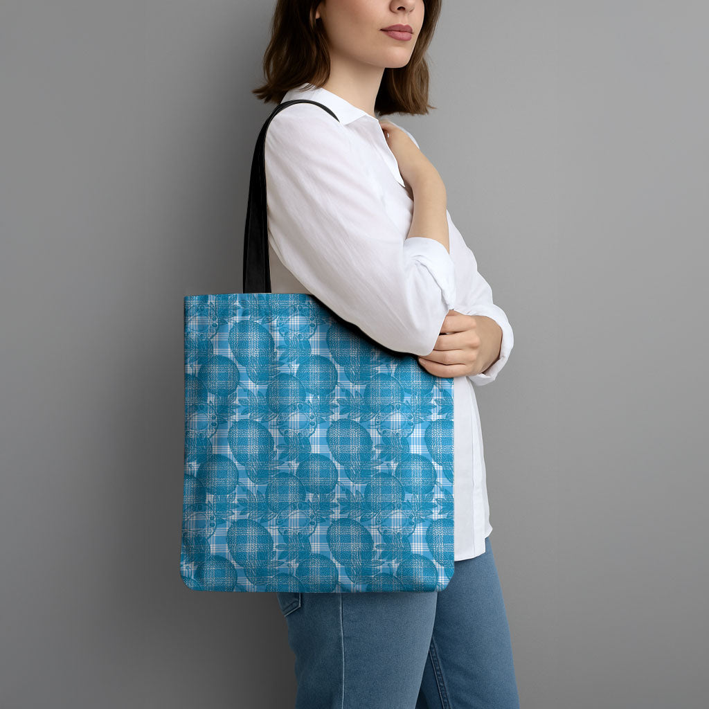 Polu Hawaii Breadfruit Palaka Motifs Tote Bag LT14 - Polynesian Pride