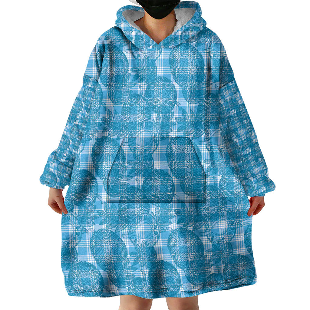 Polu Hawaii Breadfruit Palaka Motifs Wearable Blanket Hoodie LT14 - Polynesian Pride