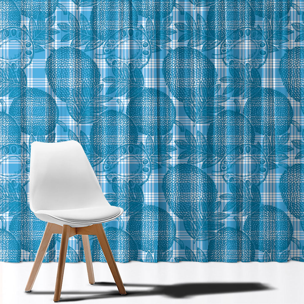 Polu Hawaii Breadfruit Palaka Motifs Window Curtain LT14 - Polynesian Pride