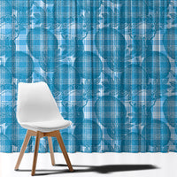 Polu Hawaii Breadfruit Palaka Motifs Window Curtain LT14 - Polynesian Pride