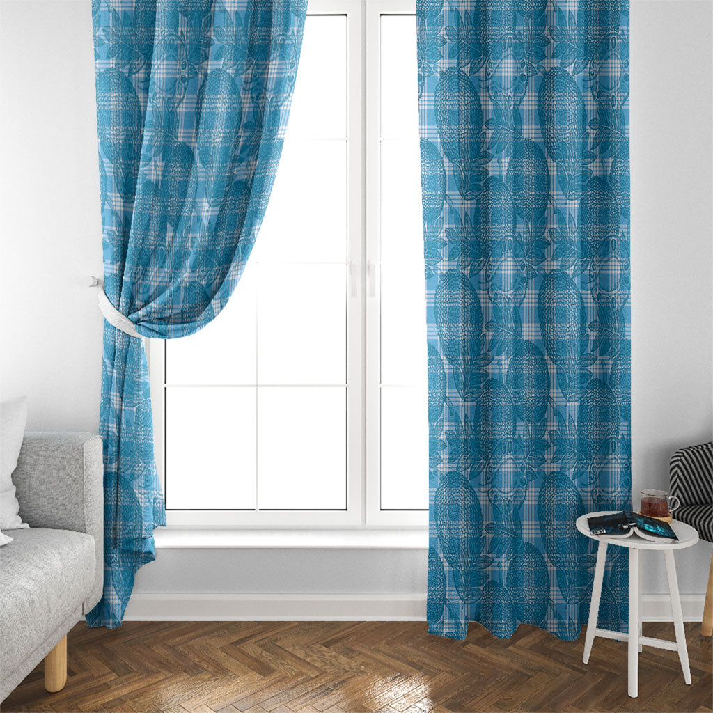 Polu Hawaii Breadfruit Palaka Motifs Window Curtain LT14 - Polynesian Pride