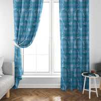 Polu Hawaii Breadfruit Palaka Motifs Window Curtain LT14 - Polynesian Pride