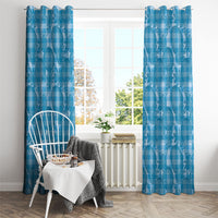 Polu Hawaii Breadfruit Palaka Motifs Window Curtain LT14 - Polynesian Pride