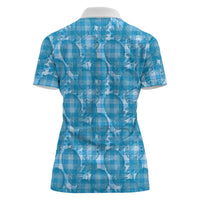 Polu Hawaii Breadfruit Palaka Motifs Women Polo Shirt LT14 - Polynesian Pride