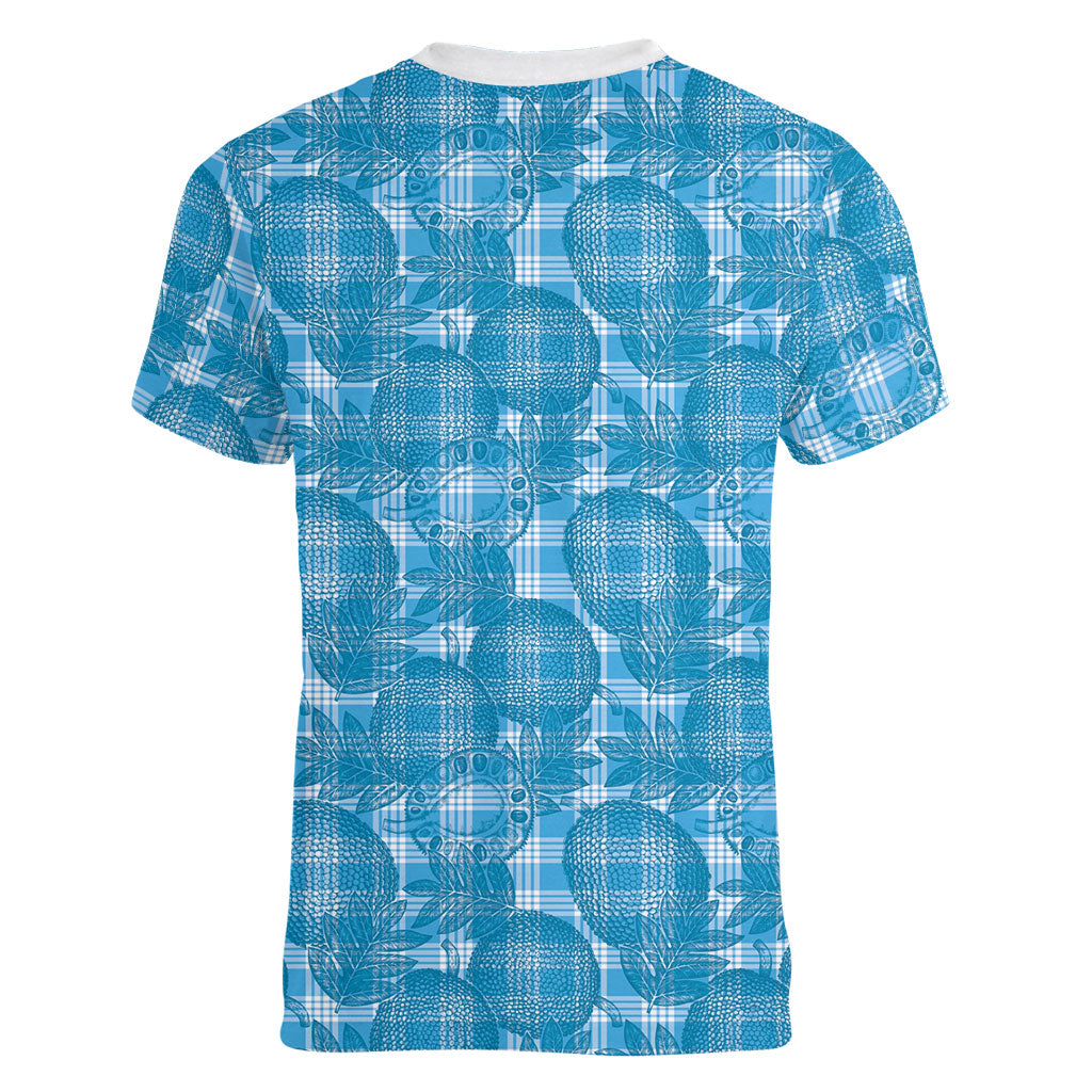 Polu Hawaii Breadfruit Palaka Motifs Women V-Neck T-Shirt LT14 - Polynesian Pride