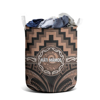 Aotearoa Kati Mamoe Laundry Basket Maori Iwi Poutama Puhoro Tattoo LT14 - Polynesian Pride