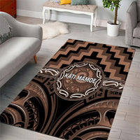 Aotearoa Kati Mamoe Area Rug Maori Iwi Poutama Puhoro Tattoo LT14 - Polynesian Pride