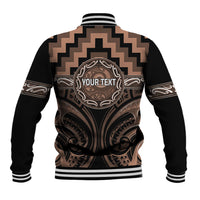 Aotearoa Kati Mamoe Personalised Baseball Jacket Maori Iwi Poutama Puhoro Tattoo LT14 - Polynesian Pride