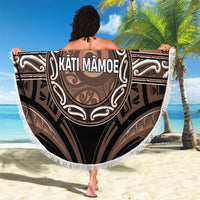 Aotearoa Kati Mamoe Beach Blanket Maori Iwi Poutama Puhoro Tattoo LT14 - Polynesian Pride