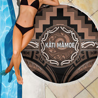 Aotearoa Kati Mamoe Beach Blanket Maori Iwi Poutama Puhoro Tattoo LT14 - Polynesian Pride
